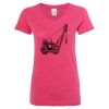 Women’s Glitter V-Neck T-Shirt Thumbnail