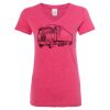 Women’s Glitter V-Neck T-Shirt Thumbnail