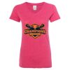 Women’s Glitter V-Neck T-Shirt Thumbnail