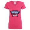 Women’s Glitter V-Neck T-Shirt Thumbnail