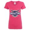 Women’s Glitter V-Neck T-Shirt Thumbnail