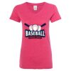 Women’s Glitter V-Neck T-Shirt Thumbnail