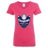 Women’s Glitter V-Neck T-Shirt Thumbnail