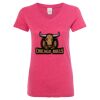 Women’s Glitter V-Neck T-Shirt Thumbnail