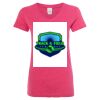 Women’s Glitter V-Neck T-Shirt Thumbnail