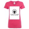 Women’s Glitter V-Neck T-Shirt Thumbnail