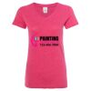 Women’s Glitter V-Neck T-Shirt Thumbnail