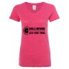 Women’s Glitter V-Neck T-Shirt Thumbnail