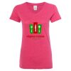 Women’s Glitter V-Neck T-Shirt Thumbnail