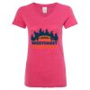 Women’s Glitter V-Neck T-Shirt Thumbnail