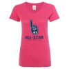 Women’s Glitter V-Neck T-Shirt Thumbnail