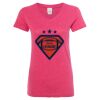 Women’s Glitter V-Neck T-Shirt Thumbnail