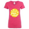 Women’s Glitter V-Neck T-Shirt Thumbnail