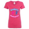 Women’s Glitter V-Neck T-Shirt Thumbnail