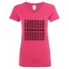 Women’s Glitter V-Neck T-Shirt Thumbnail