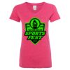 Women’s Glitter V-Neck T-Shirt Thumbnail