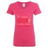 Women’s Glitter V-Neck T-Shirt Thumbnail