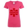 Women’s Glitter V-Neck T-Shirt Thumbnail