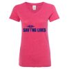 Women’s Glitter V-Neck T-Shirt Thumbnail