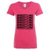 Women’s Glitter V-Neck T-Shirt Thumbnail