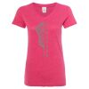 Women’s Glitter V-Neck T-Shirt Thumbnail