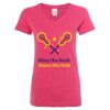 Women’s Glitter V-Neck T-Shirt Thumbnail
