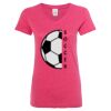Women’s Glitter V-Neck T-Shirt Thumbnail