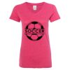 Women’s Glitter V-Neck T-Shirt Thumbnail