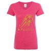Women’s Glitter V-Neck T-Shirt Thumbnail
