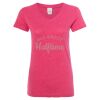 Women’s Glitter V-Neck T-Shirt Thumbnail