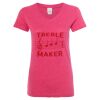 Women’s Glitter V-Neck T-Shirt Thumbnail