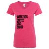 Women’s Glitter V-Neck T-Shirt Thumbnail