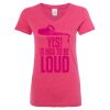 Women’s Glitter V-Neck T-Shirt Thumbnail