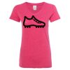 Women’s Glitter V-Neck T-Shirt Thumbnail
