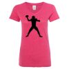 Women’s Glitter V-Neck T-Shirt Thumbnail
