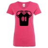 Women’s Glitter V-Neck T-Shirt Thumbnail