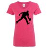 Women’s Glitter V-Neck T-Shirt Thumbnail