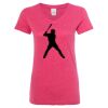 Women’s Glitter V-Neck T-Shirt Thumbnail