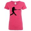 Women’s Glitter V-Neck T-Shirt Thumbnail
