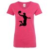 Women’s Glitter V-Neck T-Shirt Thumbnail
