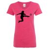 Women’s Glitter V-Neck T-Shirt Thumbnail