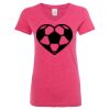 Women’s Glitter V-Neck T-Shirt Thumbnail