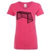 Women’s Glitter V-Neck T-Shirt Thumbnail