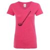 Women’s Glitter V-Neck T-Shirt Thumbnail