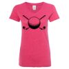 Women’s Glitter V-Neck T-Shirt Thumbnail
