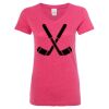 Women’s Glitter V-Neck T-Shirt Thumbnail