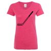 Women’s Glitter V-Neck T-Shirt Thumbnail