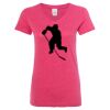 Women’s Glitter V-Neck T-Shirt Thumbnail