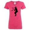 Women’s Glitter V-Neck T-Shirt Thumbnail