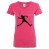 Women’s Glitter V-Neck T-Shirt Thumbnail